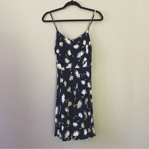 Old Navy, knee length navy with flowers spaghetti strap summer dress